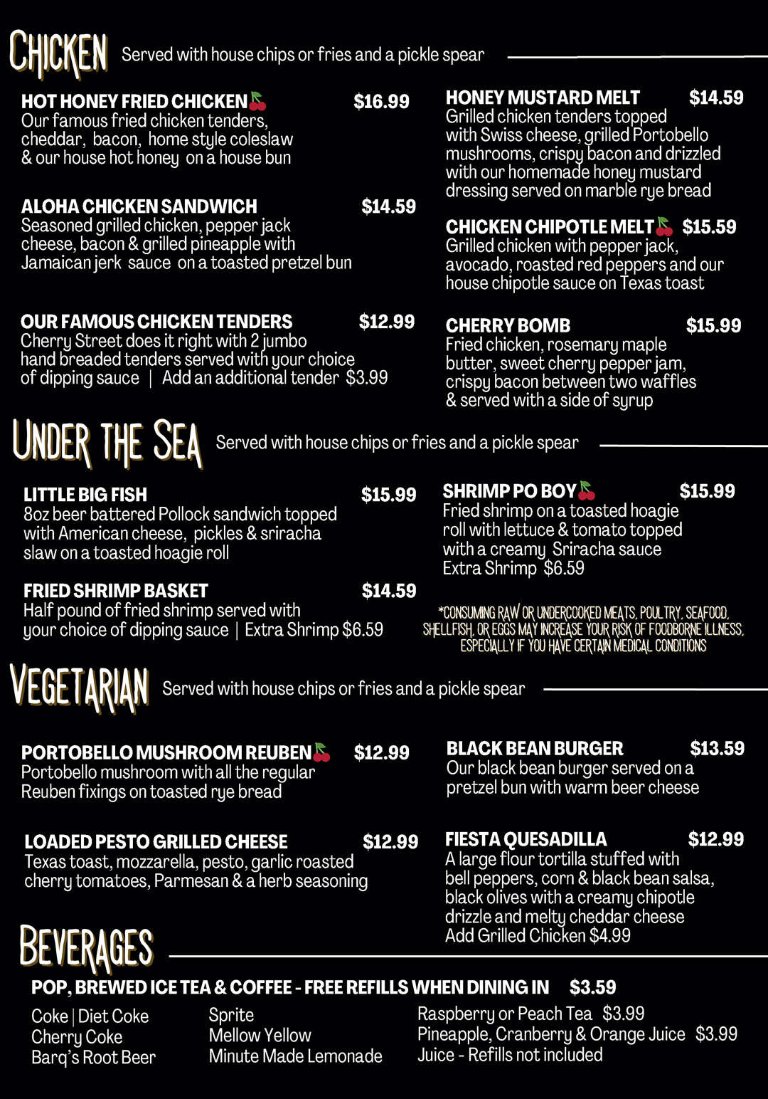 Cherry-Street-Menu---Chicken,-Under-the-Sea-&-Vegetarian-Page